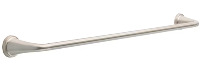 Delta Larkin 24-in Spotshield Brushed Nickel Wall Mount Single Towel Bar