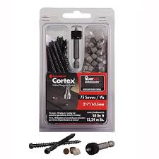 FastenMaster CORTEX DECK 2-1/2" BRAZL WALNUT 75PK