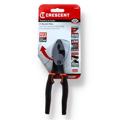 6" Z2 CURVED JAW SLIP JOINT PLIERS