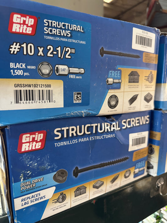 GRIP-RITE 1500PC STRUCTURAL SCREWS