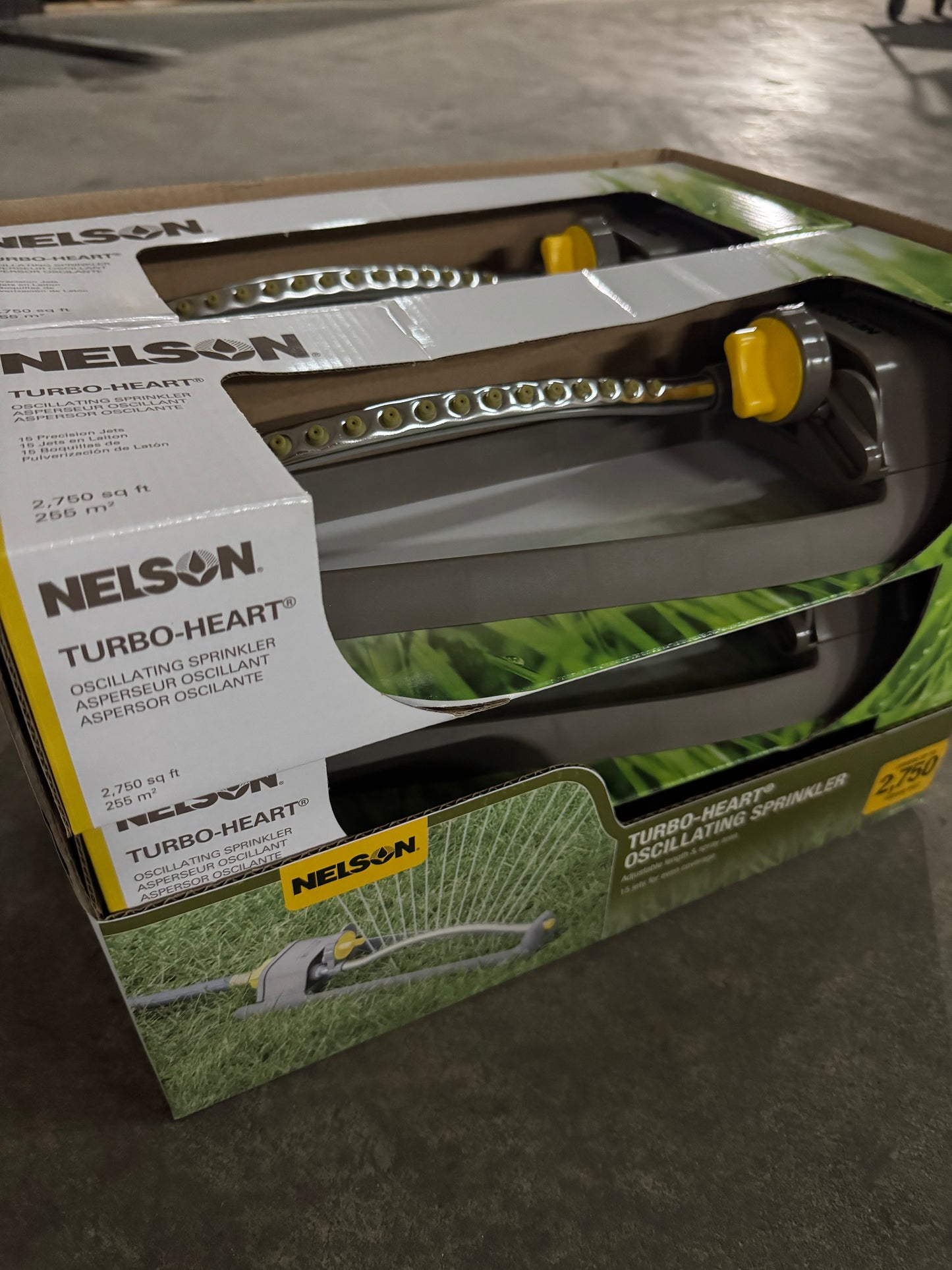 Nelson Rectangular Sprinkler with Plastic Curved Tube