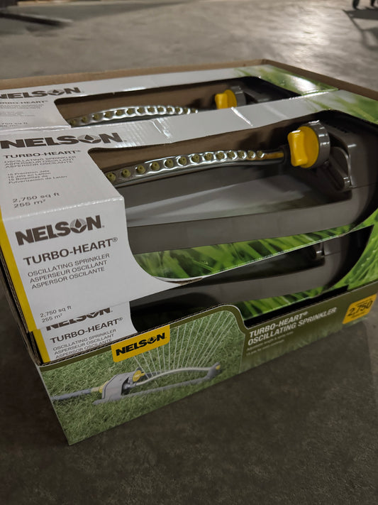 Nelson Rectangular Sprinkler with Plastic Curved Tube