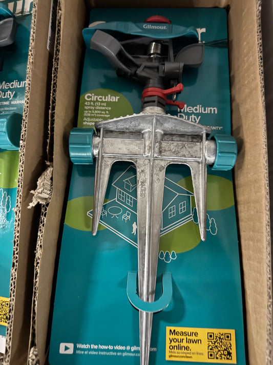 Medium Duty Circular Impact Sprinkler on Metal Spike