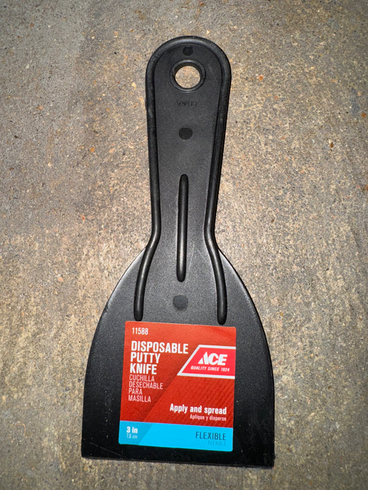 ACE 3" PLASTIC PUTTY KNIFE