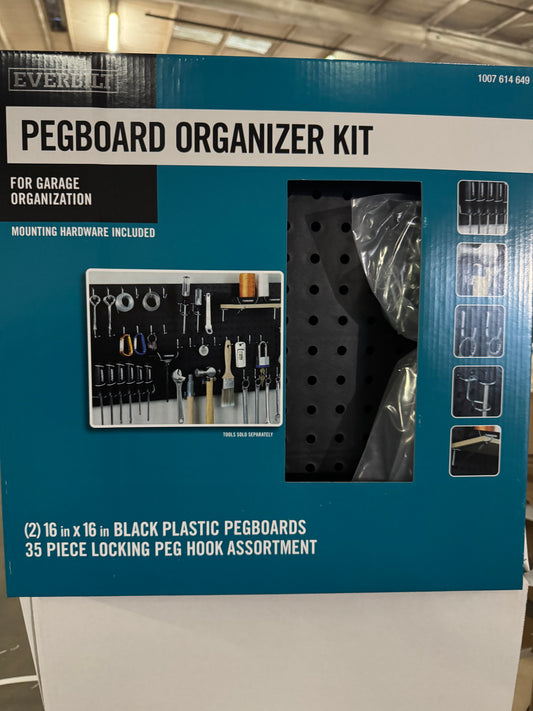 EVERBILT 35 PCS Everbilt Pegboard Organizer Kit for Garage
