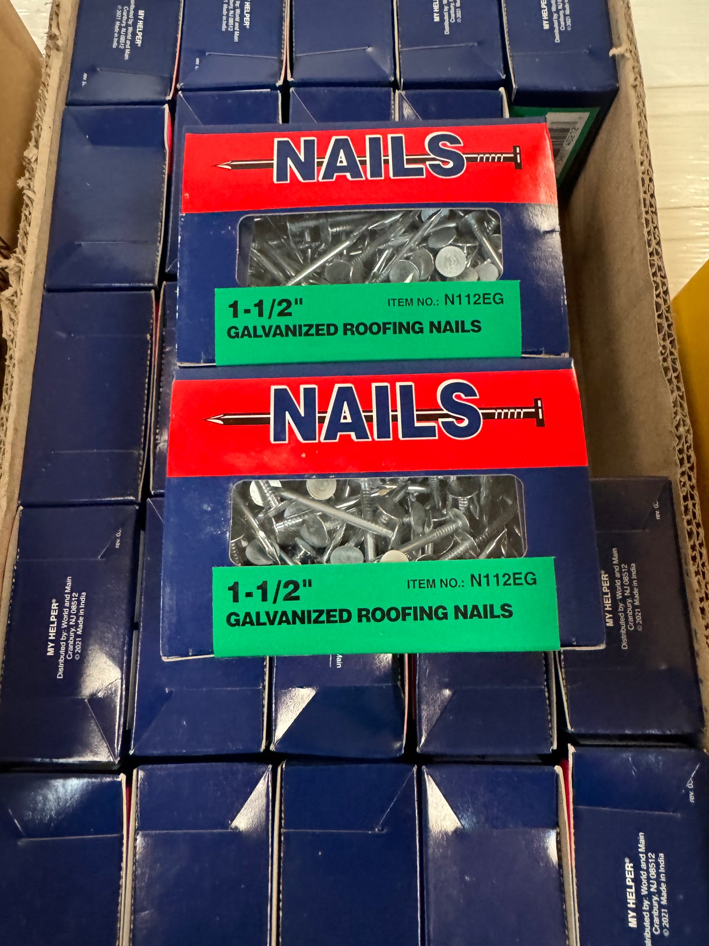 1LB 1-1/2in GALVANIZED ROOFING NAILS