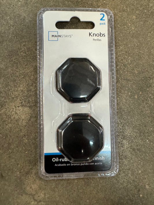 2PC OCTAGON CABINET KNOBS OIL