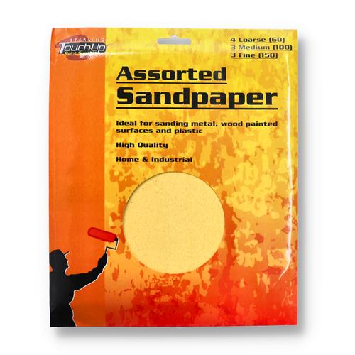 10pc SANDPAPER ASSORTMENT