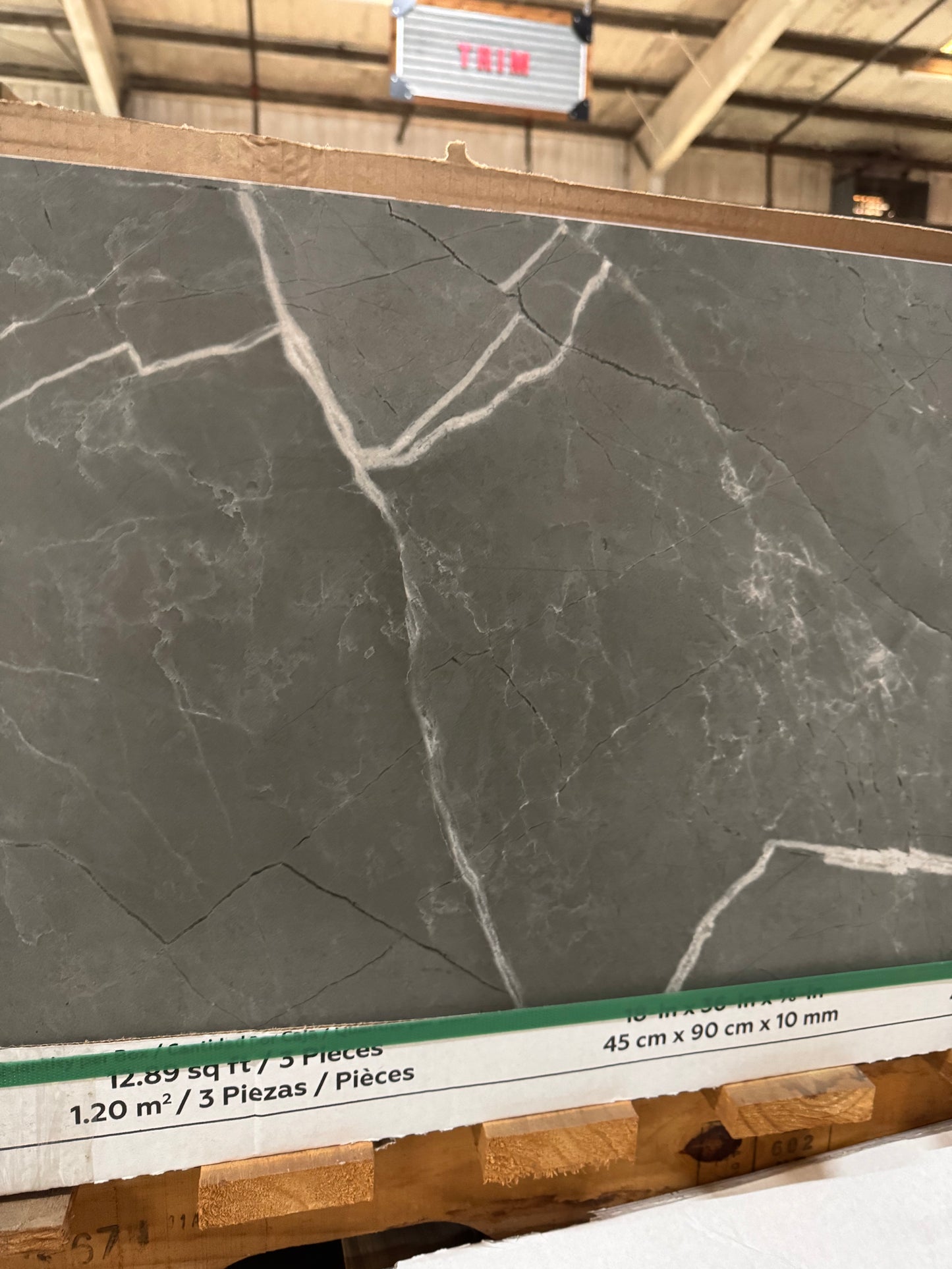 RIVERVALE SILVER STEEL 18x36 RV41 99¢ 12.89SQFT