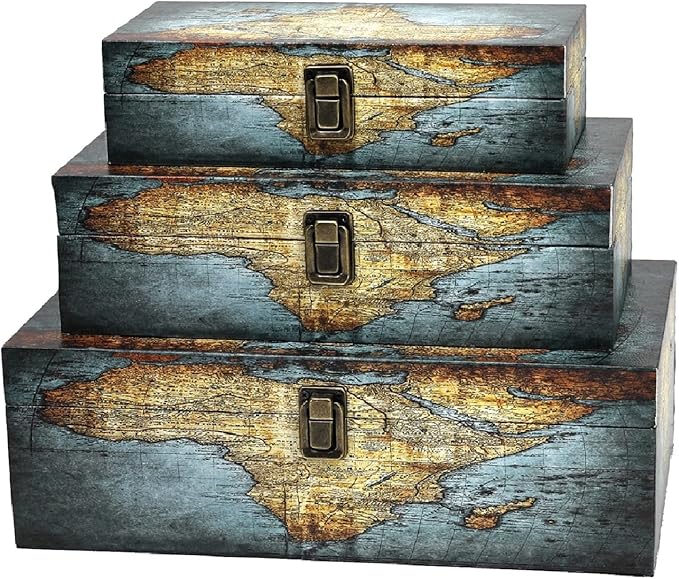 Jolitac Wood Storage Boxes (Set of 3)