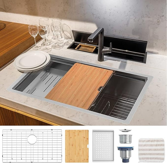 Korvos Work Station 32"x19" Kitchen Sink