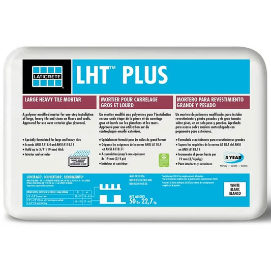 LHT PLUS LATICRETE WHITE 50 lb. BAG Mortar