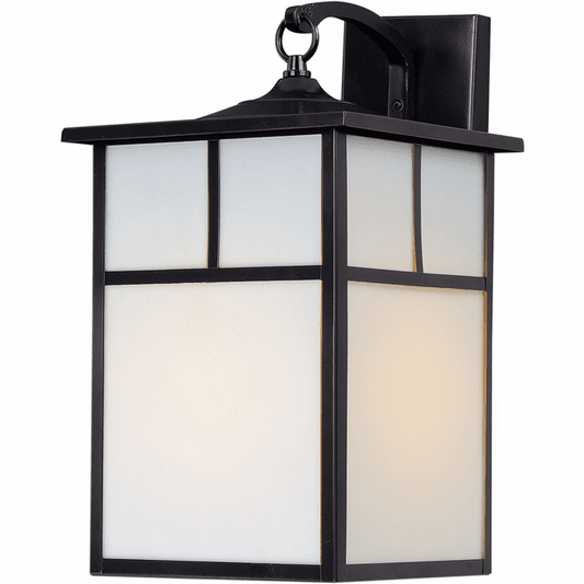 Maxim Coldwater Single Light 16" Tall Outdoor Wall Sconce with Glass Square Shade