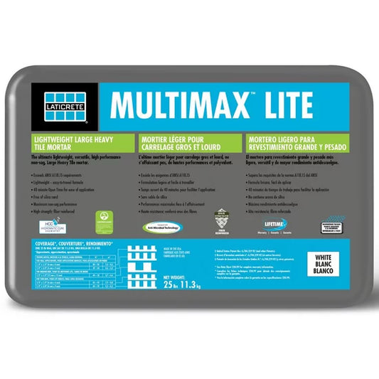 MULTIMAX LITE  GREY LATICRETE MORTAR 25lb BAG