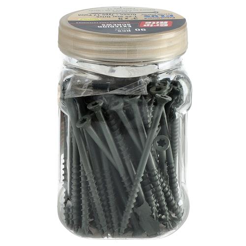 GRIP-RITE 90PC DECK SCREWS #9x3'' T-25 TYPE 17 POINT GREEN
