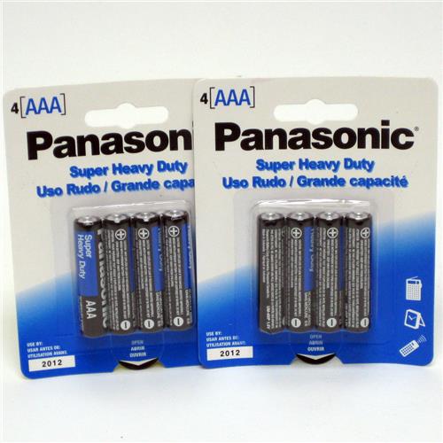 4pk PANASONIC HEAVY DUTY AAA BATTERIES