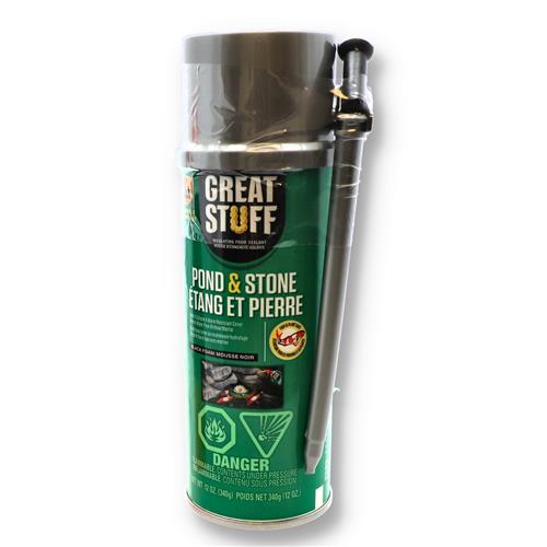 GREAT STUFF POND & STONE BLACK FOAM SEALANT