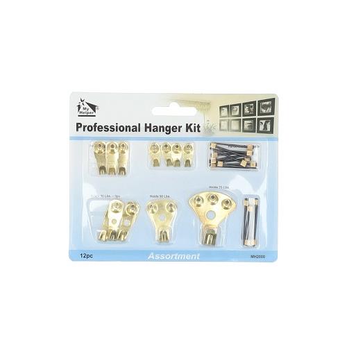 12PC PRO PICTURE HANGER KIT