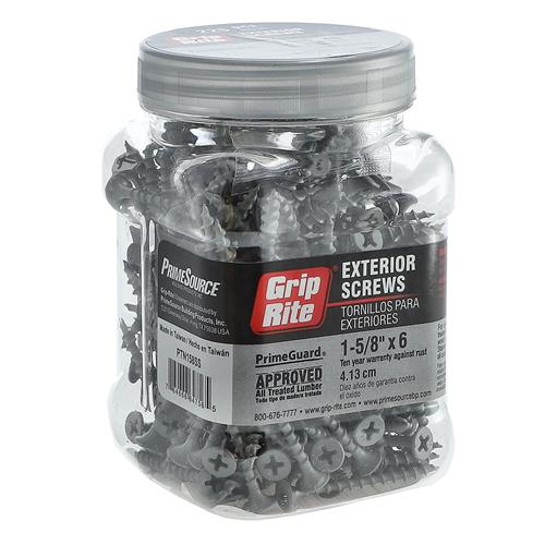 GRIP-RITE 225PC DECK SCREWS #6x1-5/8'' GRAY #2PH