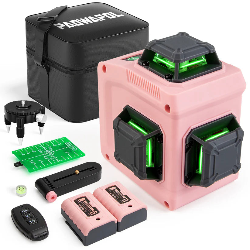 Paowafol 12-Line Laser Level (Pink)