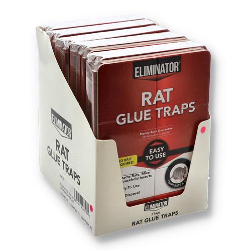 ELIMINATOR 2PK NO BAIT RAT GLUE TRAP