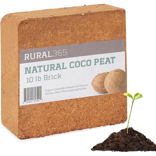 RURALTY 10LB COCO COIR BRICK PEAT