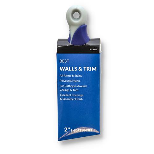 2" SHORT ANGLED PLASTIC HANDLE - WALLS & TRIM