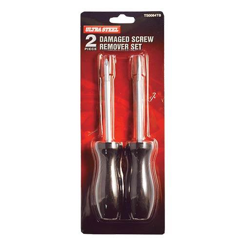 ULTRASTEEL 2PC DAMAGED SCREW REMOVER SET