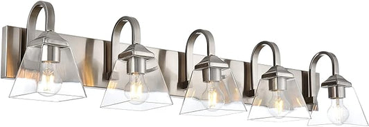 Teluce Modern 5-Light Vanity Light ( Brushed Nickel )