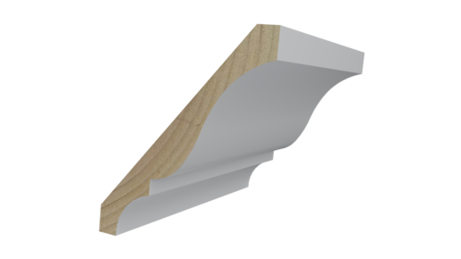 WM45 9/16" x 5-1/4" x 16' Primed PFJ Crown Moulding