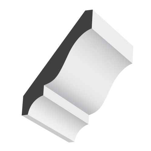 WM48 9/16" x 4-1/4" x 16' Primed PFJ Crown Moulding