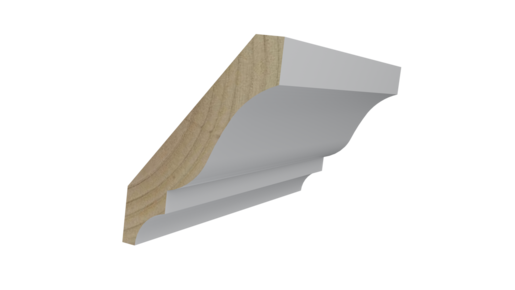 WM49 9/16" x 3-5/8" x 16' Primed PFJ Crown Moulding