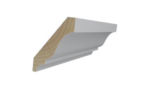 WM52 9/16" x 2-3/4" x 16' Primed PFJ Crown Moulding