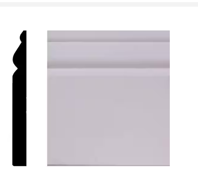 5-1/4" x 16' Primed Pine FJ Baseboard $16.99