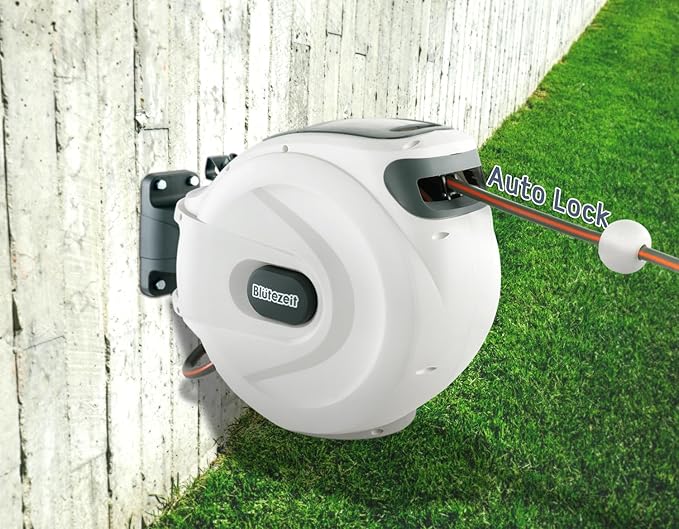 Blutezeit Retractable Hose Reel (1/2" x 65')