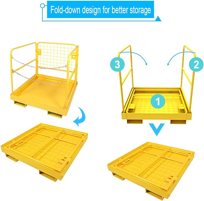 RbhAuto Forklift Safety Cage Work Platform