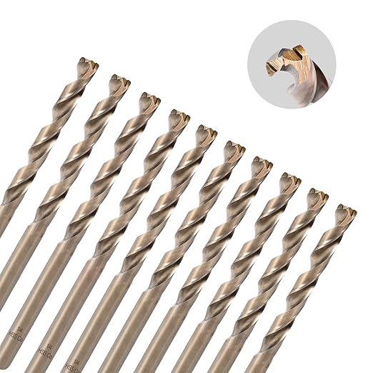 Augtouf Tri-Blade Tip Cobalt Drill Bits ( 10pcs)