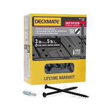 DECKMATE #9 3 in. Black Exterior Self-Starting Torx Drive Flat-Head Deck Screw (5 lbs. / 365-Piece)