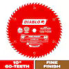 Diablo 10"x60T Fine Finish Blade