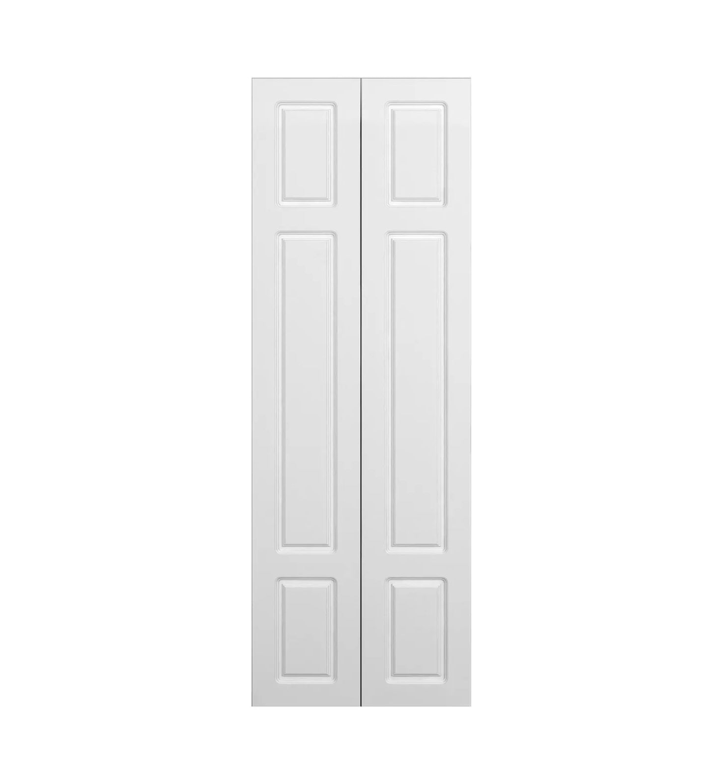 DiyHD 11-3/4" White Bifold Barn Door Slab Set of 2