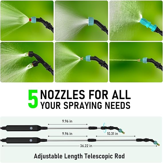 Evika 2gal Electric Backpack Sprayer