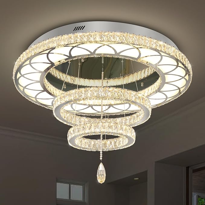 Flashing God 32" LED Crystal Chandelier