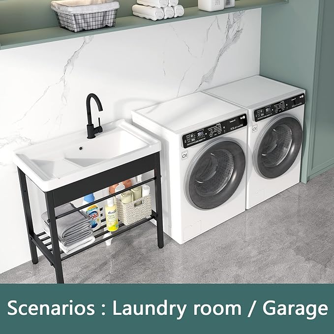 Freestanding Laundry Sink