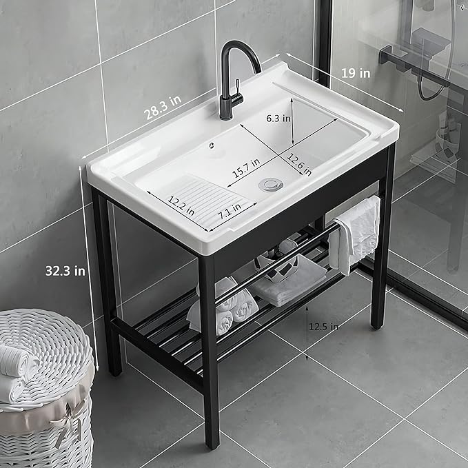 Freestanding Laundry Sink