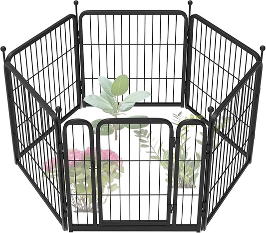 FXW Decorative Garden/Dog Fence 24in.x11.12ft. (Black)