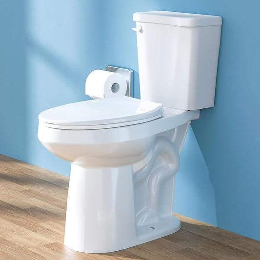 Homlylink 21 in. Tall Elongated 2pc Toilet