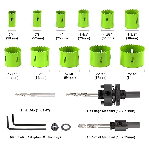 Yougfin Hole Saw Kit 18pc