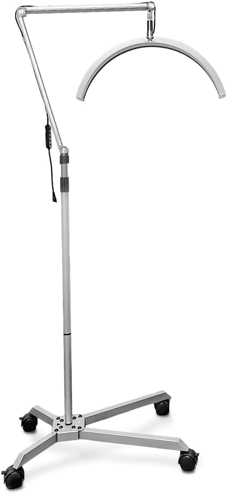 Lash Light for Eyelash Tech with Wheels - LED Half Moon Light