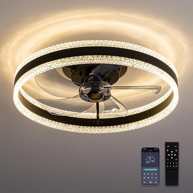 Ludomide Crystal 20" Smart Ceiling Fan