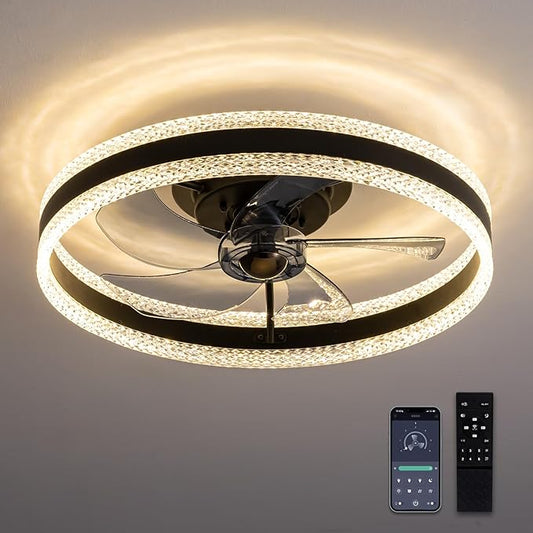 Ludomide Crystal 20" Smart Ceiling Fan